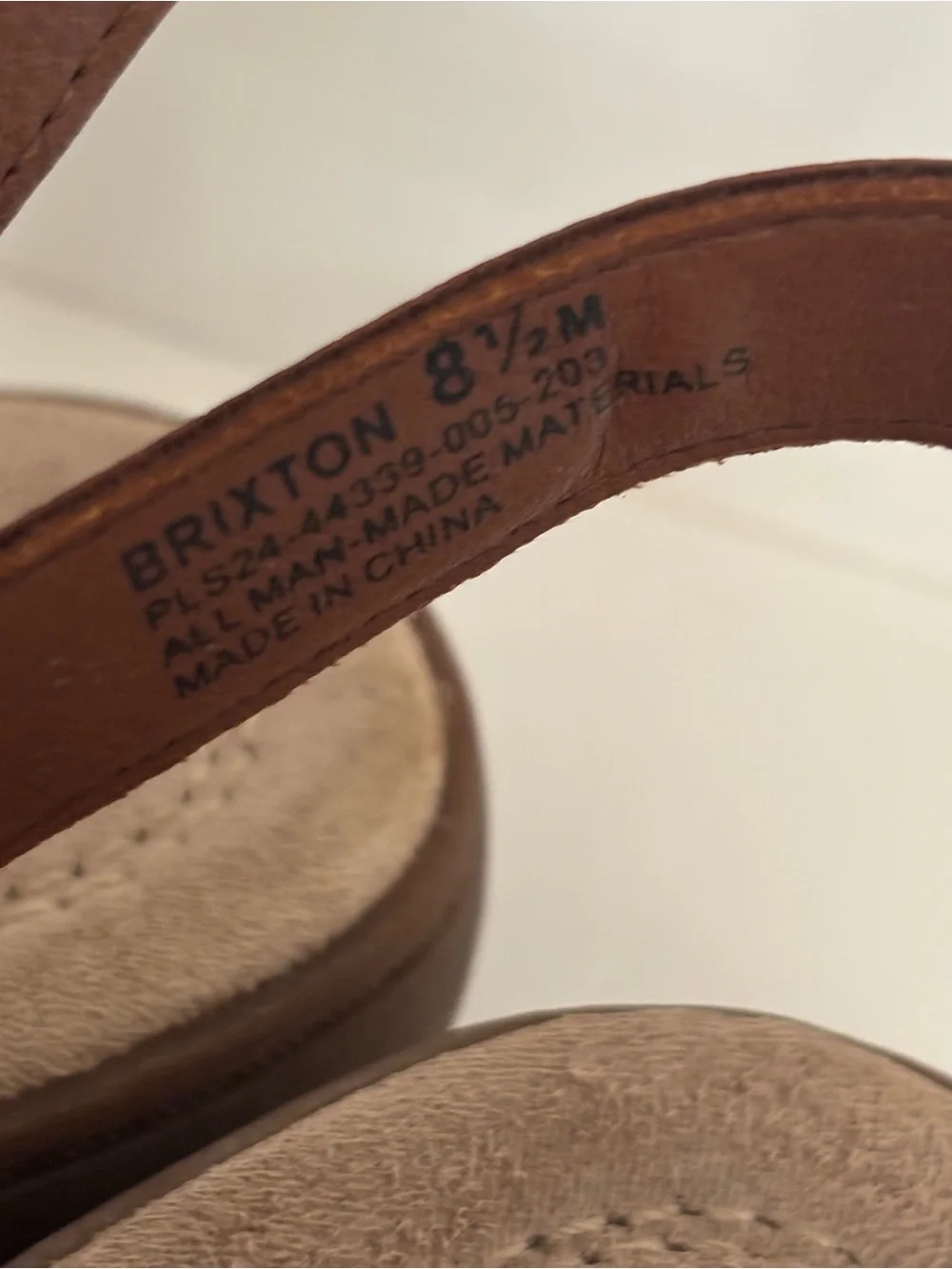 Baretraps Brixton Tan Leather Strappy T-Bar Sandals